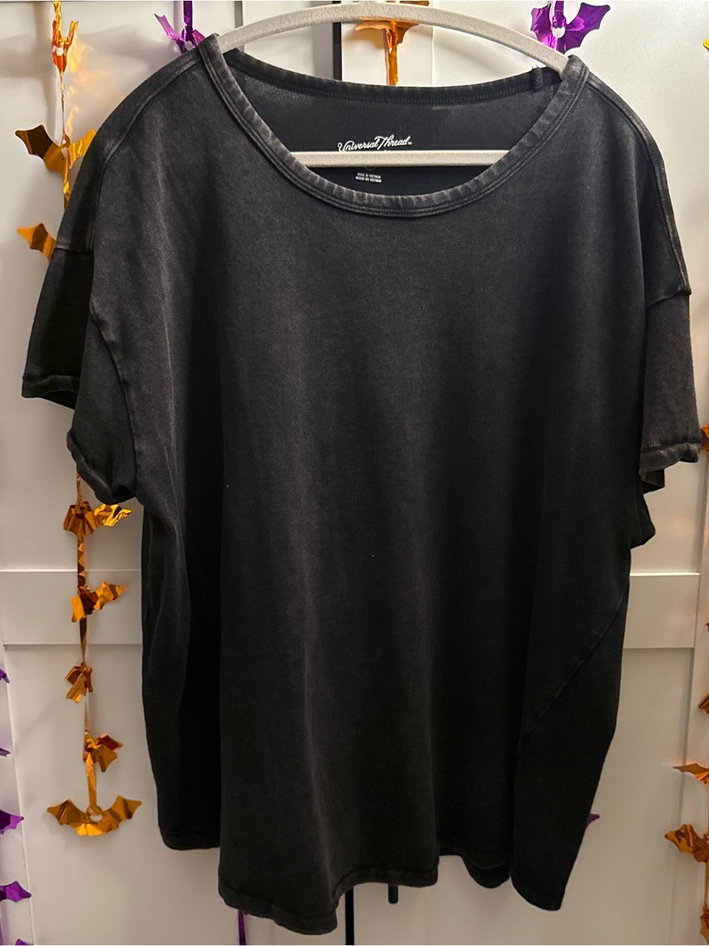Universal Thread Black Washed Short Sleeve Crewneck Tee